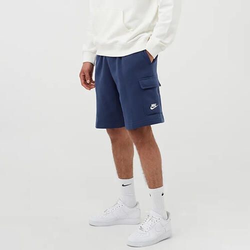 Spodenki Sportowe Męskie Nike M NSW Club FT Cargo Short. Niebieskie krótkie spodenki sportowe Nike, m, bez wzorów. Za 140.80 zł.