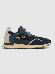 PME Legend Skórzane sneakersy w kolorze granatowym rozmiar: 43. Niebieskie buty sportowe casual PME Legend, bez wzorów, bez zapięcia. Za 390.92 zł.