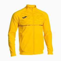 Bluza do biegania męska Joma Record III Full Zip. Żółte bluzy Joma, m, bez wzorów, bez kaptura. Za 139.99 zł.