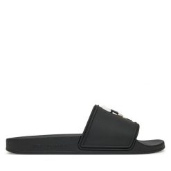 Klapki KARL LAGERFELD. Czarne klapki KARL LAGERFELD. Za 389.99 zł.