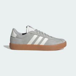 Buty VL Court 3.0. Szare buty turystyczne Adidas, bez wzorów, z materiału, bez zapięcia, na fitness i siłownię. Za 265.00 zł.