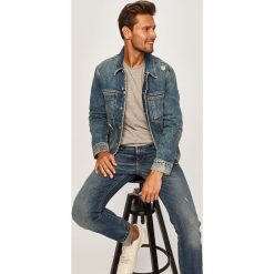 Calvin Klein Jeans - Kurtka. Niebieskie kurtki Calvin Klein Jeans, l, bez wzorów, z bawełny, bez kaptura. W wyprzedaży za 319.90 zł.