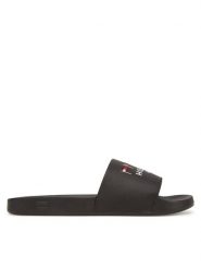 Tommy Hilfiger Klapki Flags Pool Slide FM0FM05431 Czarny. Czarne klapki Tommy Hilfiger, ze skóry. Za 149.99 zł.