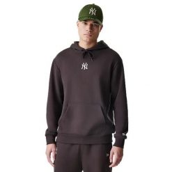 Oversize hoodie New York Yankees MLB Midi LE BB BRS. Brązowe bluzy New Era, m, bez wzorów, bez kaptura. Za 241.50 zł.