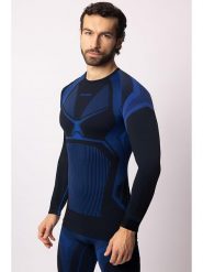 Spaio Koszulka termiczna "Confidence" w kolorze czarno-niebieskim rozmiar: XL. Czarne t-shirty sportowe Spaio, bez wzorów, z materiału, bez ramiączek, outdoorowe. Za 155.45 zł.