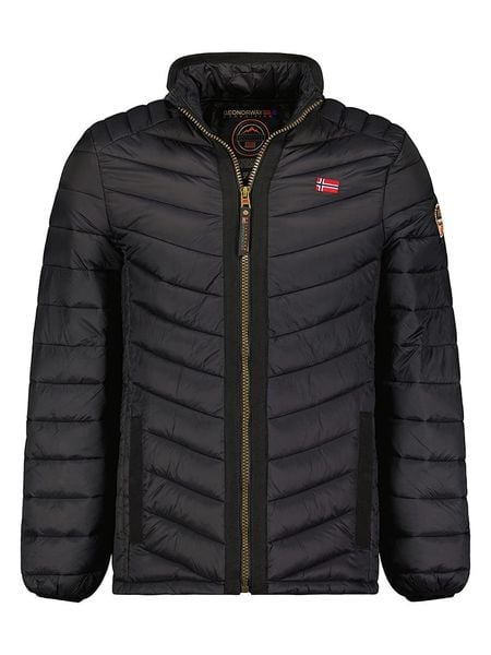 Geographical Norway Kurtka pikowana "Carliti" w kolorze czarnym rozmiar: XXL. Czarne kurtki Geographical Norway, xxl, bez wzorów, bez kaptura. Za 144.24 zł.