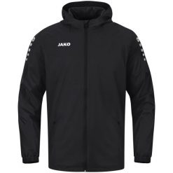 Kurtka wodoodporna Jako Team 2.0. Czarne kurtki JAKO, xl, bez wzorów, z materiału, z kapturem. Za 163.31 zł.