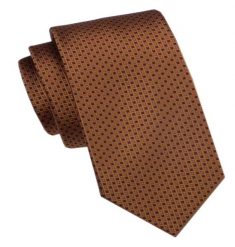 Elegancki Męski Krawat - Alties - Jasny Brąz w Drobny Wzór. Krawaty i muchy Alties, bez wzorów, z tkaniny. Za 49.00 zł.