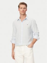 Tommy Jeans Koszula DM0DM22761 Niebieski jasny Regular Fit. Niebieskie koszule Tommy Jeans, m, bez wzorów, z jeansu, bez kołnierzyka, bez ramiączek. Za 369.99 zł.