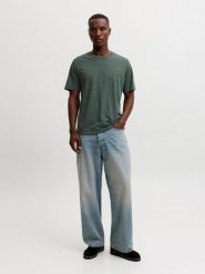 Jack & Jones Koszulka "Jjeorganic" w kolorze zielonym rozmiar: S. Zielone bezrękawniki Jack & Jones, s, bez wzorów, z bawełny, bez kołnierzyka, bez ramiączek. Za 55.95 zł.
