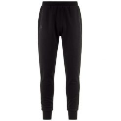 Spodnie dresowe Kappa Zant. Czarne spodnie materiałowe Kappa, na co dzień, m, bez wzorów, z dresówki, casualowe. Za 215.00 zł.