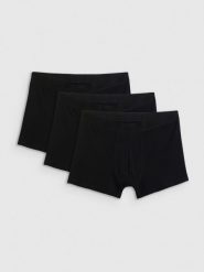 4F Bielizna bokserki (3-pack) męskie - czarne XXL. Czarna bokserki 4F, m, bez wzorów, z bawełny. Za 99.99 zł.