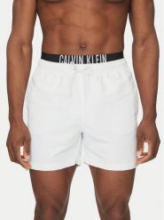 Calvin Klein Swimwear Szorty kąpielowe KM0KM01093 Biały Regular Fit. Białe kąpielówki Calvin Klein Swimwear, m, bez wzorów, z syntetyku. Za 219.99 zł.