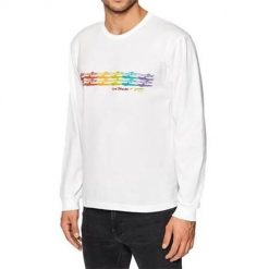 Bluza sportowa męska Vans NS X Chris Joha. Białe bluzy bez kaptura Vans, m, bez wzorów, bez kaptura. Za 144.00 zł.