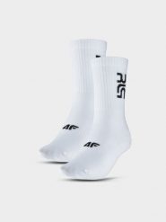 4F Skarpety casual za kostkę 4F x Robert Lewandowski - białe 39-42. Białe skarpety 4F, bez wzorów, z bawełny. W wyprzedaży za 29.99 zł.
