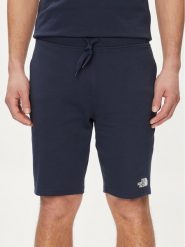 The North Face Szorty sportowe Standard NF0A3S4E Granatowy Regular Fit. Niebieskie krótkie spodenki sportowe The North Face, m, bez wzorów, z bawełny. Za 219.99 zł.