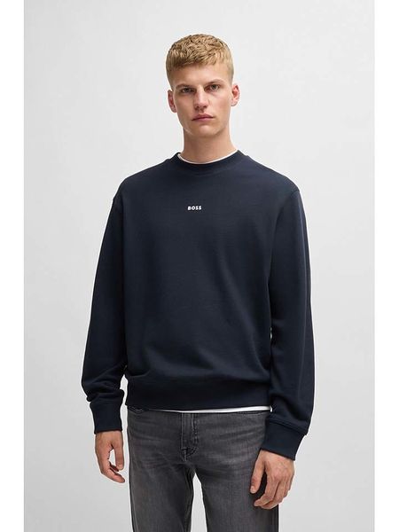 Hugo Boss Fashion Bluza w kolorze granatowym rozmiar: L. Niebieskie bluzy Hugo Boss Fashion, l, bez wzorów, z bawełny, bez kaptura. Za 281.95 zł.