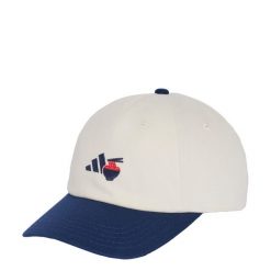 Czapka typu Dad Cap Food Graphic. Białe czapki z daszkiem Adidas, bez wzorów, z bawełny. Za 109.00 zł.