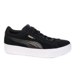 PUMA Vikke ZLN 0351 - Czarne sportowe buty z zamszu. Białe buty do biegania Puma, bez wzorów, z zamszu, bez zapięcia, do biegania. Za 305.99 zł.