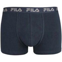 Fila bokserki męskie 1‑pack Navy, S. Niebieskie bokserki Fila, m, bez wzorów, z bawełny. Za 131.99 zł.
