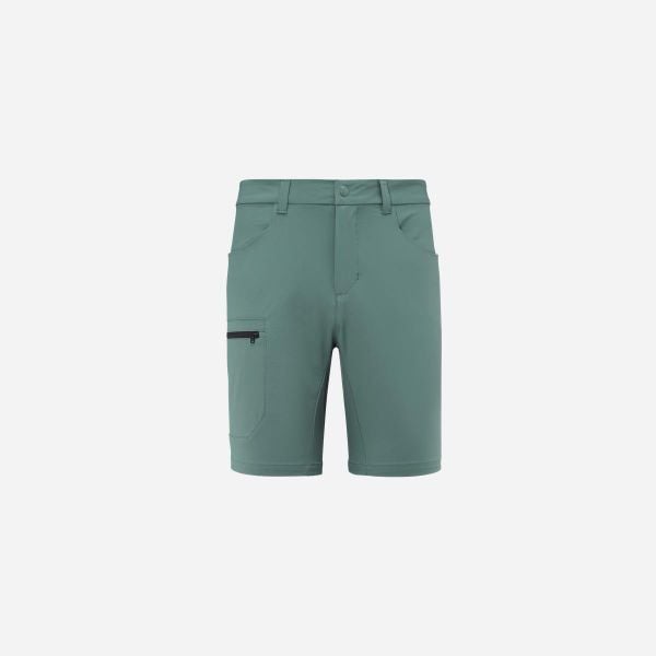 Spodenki trekkingowe męskie Millet Ubic Stretch Short M regular fit. Zielone szorty Millet, m, bez wzorów, sportowe. W wyprzedaży za 222.10 zł.