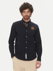 La Martina Koszula Anselmo MACG01 OX092 Granatowy Regular Fit. Niebieskie koszule La Martina, m, bez wzorów, z bawełny, bez kołnierzyka, bez ramiączek. Za 619.99 zł.