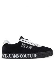 Versace Jeans Couture Sneakersy 78YA3SK6 Czarny. Czarne buty sportowe casual Versace Jeans Couture, bez wzorów, z jeansu, bez zapięcia. Za 649.99 zł.