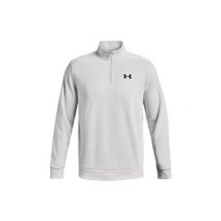 Bluza fitness męska Under Armour Armour Fleece 1/4 Zip. Szare bluzy Under Armour, m, bez wzorów, bez kaptura. Za 129.99 zł.