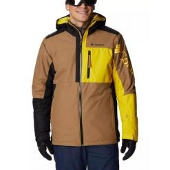 Płaska kurtka męska Columbia Timberturner II. Brązowe kurtki narciarskie i snowboardowe Columbia, m, bez wzorów, narciarskie. Za 999.00 zł.