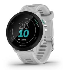 Zegarek Garmin Forerunner 55, 42mm MIP White. Białe zegarki sportowe GARMIN. Za 799.99 zł.