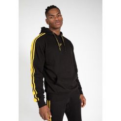 Banks Oversize bluza z kapturem - Czarny/Żółty. Czarne bluzy GORILLA WEAR, s, bez wzorów, z kapturem. Za 278.00 zł.