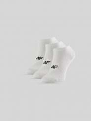 4F Skarpetki krótkie (3-pack) męskie - białe 43-46. Białe skarpety 4F, bez wzorów, z bawełny. Za 49.99 zł.