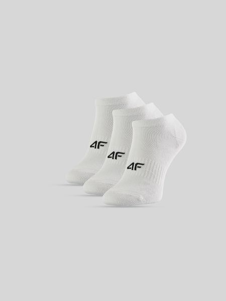4F Skarpetki krótkie (3-pack) męskie - białe 43-46. Białe skarpety 4F, bez wzorów, z bawełny. Za 49.99 zł.