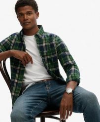 Superdry Koszula Lumberjack z długim rękawem, bawełna – Relaxed Fit. Niebieskie koszule Superdry, l, z aplikacjami, z bawełny, bez kołnierzyka, bez ramiączek. Za 322.70 zł.