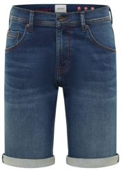 Bermudy ze stretchem slim fit Mustang Chicago. Niebieskie jeansy bonprix, m. Za 169.99 zł.