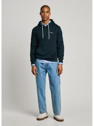 Pepe Jeans Bluza w kolorze granatowym rozmiar: XS. Niebieskie bluzy Pepe Jeans, xs, bez wzorów, z bawełny, z kapturem. Za 181.45 zł.