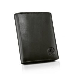 Portfel skórzany BETLEWSKI BPM-NVTC-300 CZARNY. Czarne portfele Betlewski, bez wzorów, ze skóry. Za 159.99 zł.