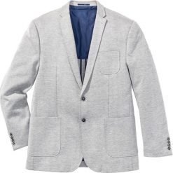Marynarka z dżerseju Regular Fit bonprix jasnoszary melanż. Garnitury marki bonprix. Za 169.99 zł.