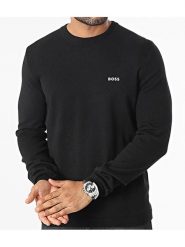 Hugo Boss Underwear Sweter w kolorze czarnym rozmiar: L. Czarne swetry nierozpinane Hugo Boss Underwear, l, bez wzorów, bez kołnierzyka, bez ramiączek. Za 333.45 zł.