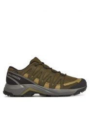 Salomon Trekkingi X-Adventure Recon Gore Tex L47813200 Khaki. Brązowe buty trekkingowe Salomon, bez wzorów, z gore-texu, bez zapięcia. Za 399.99 zł.