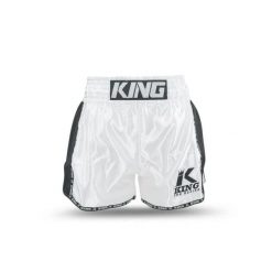 Szorty do boksu tajskiego King Pro Boxing Bangkok 3. Białe szorty KING PRO BOXING, bez wzorów, sportowe. Za 269.50 zł.
