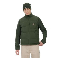 Kurtka puchowa bez rękawów Protest Pilot. Zielone kurtki Protest, bez wzorów, z puchu, bez kaptura. Za 425.50 zł.