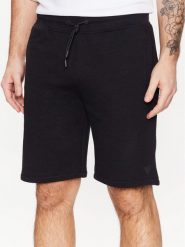 Guess Szorty sportowe Aldwin Z2YD04 KAIJ1 Czarny Slim Fit. Czarne krótkie spodenki sportowe Guess, m, z aplikacjami, z bawełny. Za 209.99 zł.