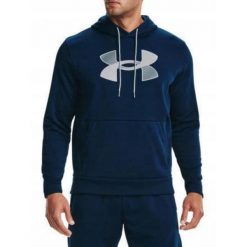 Bluza na co dzień męska UNDER ARMOUR FLEECE ciepła z kapturem. Niebieskie bluzy z kapturem Under Armour, m, bez wzorów, z kapturem. Za 149.00 zł.