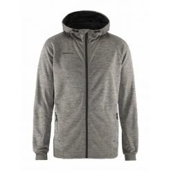 Bluza sportowa męska Craft Adv Unify. Szare bluzy z kapturem Craft, m, bez wzorów, z materiału, z kapturem. Za 379.40 zł.