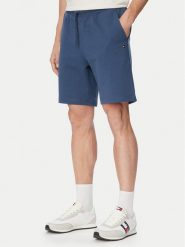 Tommy Hilfiger Szorty sportowe MW0MW37240 Niebieski Regular Fit. Niebieskie krótkie spodenki sportowe Tommy Hilfiger, m, bez wzorów, z bawełny. Za 329.99 zł.