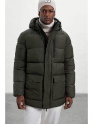 Ecoalf Kurtka pikowana "Mola" w kolorze khaki rozmiar: XL. Brązowe kurtki Ecoalf, s, bez wzorów, z materiału, bez kaptura. Za 336.17 zł.