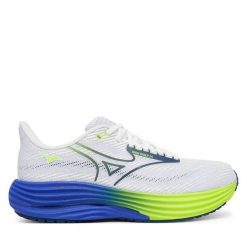 Buty do biegania Mizuno. Białe buty do biegania Mizuno, bez wzorów, bez zapięcia, do biegania, mizuno wave. Za 689.99 zł.
