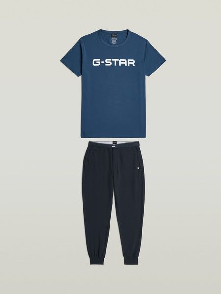 G-Star Piżama w kolorze granatowym rozmiar: L. Niebieskie piżamy G-Star, l, bez wzorów, z bawełny, bez ramiączek. Za 134.22 zł.