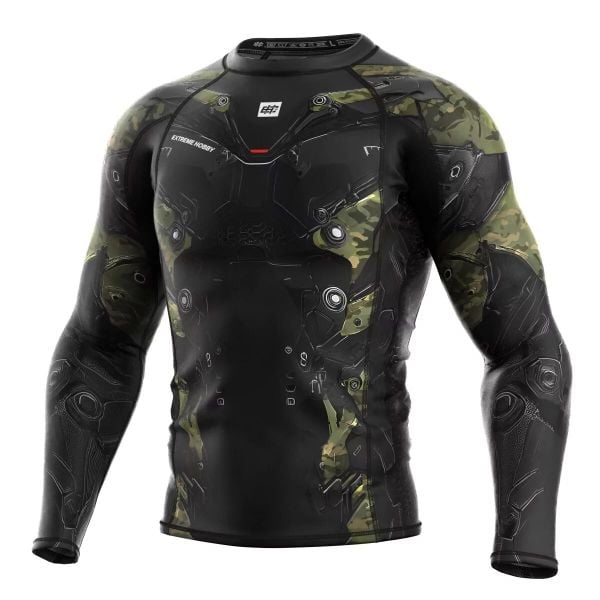 Koszulka sportowa męska Rashguard do MMA EXTREME HOBBY IRON FORCE. Białe bielizna termoaktywna EXTREME HOBBY, m, bez wzorów, z bawełny, na fitness i siłownię. Za 209.00 zł.
